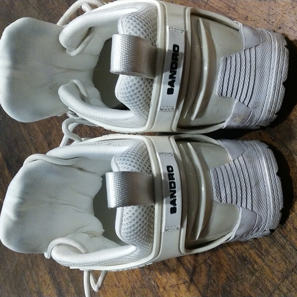 SANDRO Leather, mesh and rubber sneakers - Picture 5 of 10